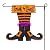 Happy Halloween Graden Flag Trick Or Treat Witch Feet Yard Outdoor Banner Decorations Home Decor Double Sided (Garden flag)