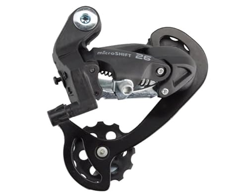 Microshift | M26 Rear Derailleur | 7 And 8 Speed | Short Cage | Black #TOP25