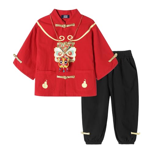 Image of LittleSpring Kids Chinese New Year Clothing Tang Suit 2-8 Years