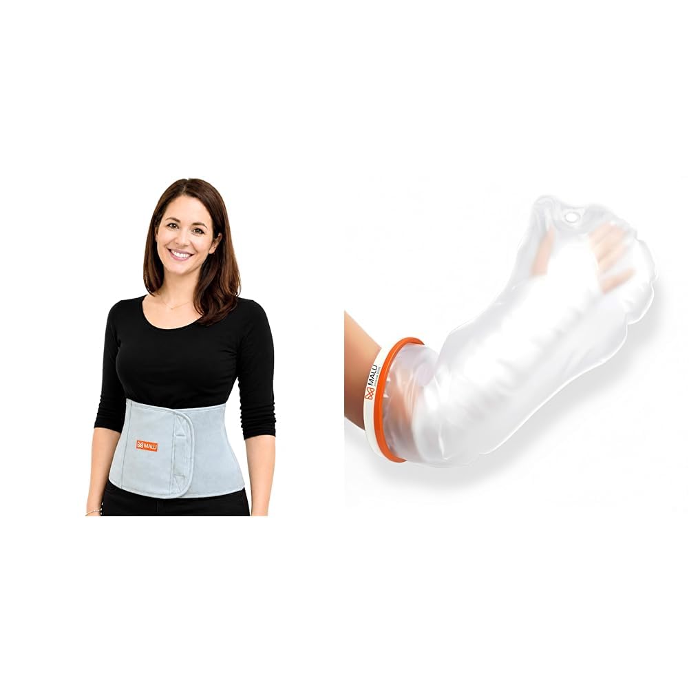 MALU HEALTHCARE Abdominal Belt After Delivery for Tummy Reduction | Tummy Belt for Women Belly Fat | MALU HEALTHCARE 100% Waterproof Arm Cast Cover for Shower & Bath | Resuable Adult Cast Protector |-image-43