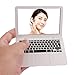 Xiton 1PC Laptop trucco a forma di specchio del mini della tasca specchio portatile compatto di trucco specchio cosmetico attrezzo di bellezza per la corsa Usa (bianco)