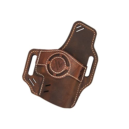 Versacarry Guardian Luna Vintage (Owb) Holster - Right Hand - 2023 - Flex Vent Technology - Brown Base/Vintage Tan Patch - Size 3 #TOP28