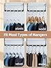 HOUSE DAY Black Magic Space Saving Hangers 10 Pack, Premium Smart Hanger Hooks, Sturdy Cascading Hangers with 5 Holes for Heavy Clothes, Closet Organizers and Storage, College Dorm Room Essentials #5