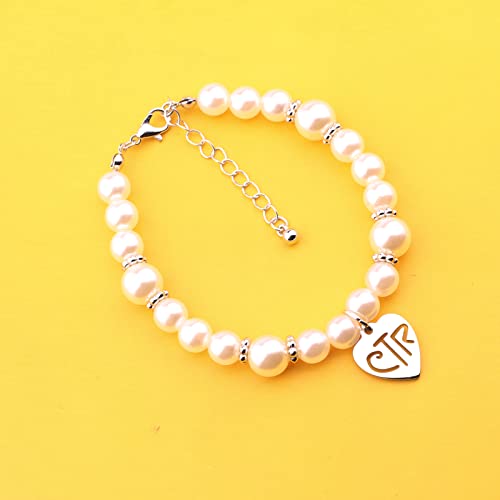 CTR Bracelet Girls Baptism Gift White Pearl Beads Bracelet Choose The Right Gifts for Girls4