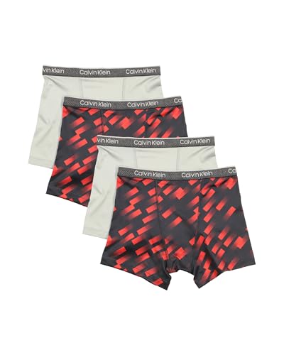 Image of Calvin Klein Kids Boys' Performance Boxer Brief Underwear 4-Pack