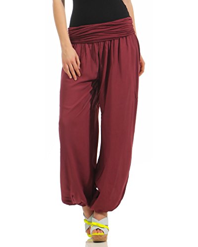 Zarmexx Pantalones de Verano Estilo Harem Bloomers de para Mujer, Talla única (36-42)
