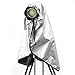 Movo CRC03 Extra-Long Camera Rain Coat Rain Cover for DSLR Cameras, Lens, and Tripod (Metallic Gray)