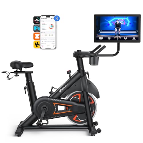 Merach Magnetic Stationary Bike with App and Comfort