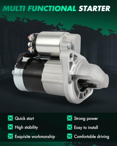 Image of SCITOO Starter Motor fit for Saab for 9-3 2.0L 2002-2003,for Saab for 9-3 2.3L 2002,for Saab for 9-5 2.3L 2002-2009 Replacement Starter 17857