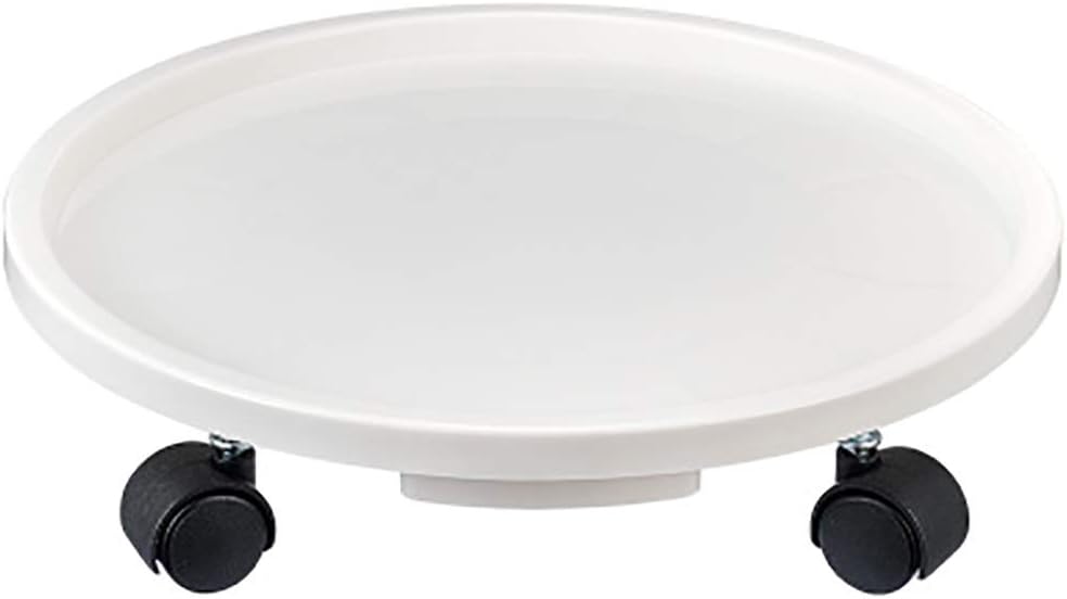 Plant Trolley Plant Pot Trolley,Round Metal Plant Caddy Pot Movers,Planter Caddies,Heavy Duty Cast Iron Plant Caddy,Load Bearing:15kg,Heavy Duty Plant Pot Trolleys,for Indoor, Outdoor, Home,
