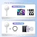 JJC Magnetic Phone Makeup Mirror for iPhone 17 16 15 14 13 12 Magsafe Case & All Phones, 2.2 inch Round Cell Phone Mirror Decal with Soft Silicone Ring Grip for Make Up, 1X Magnification and Compact