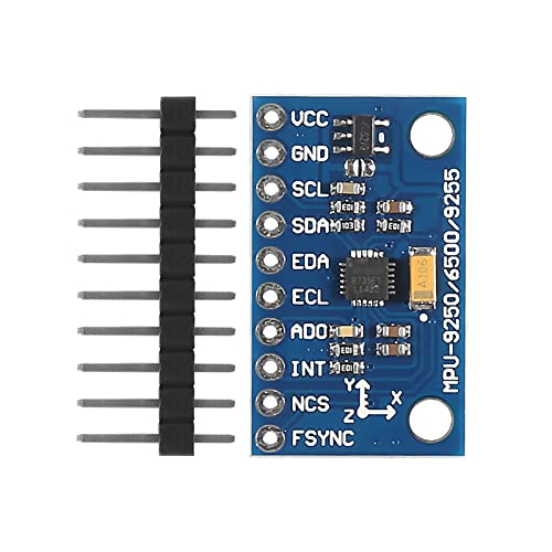 QCCAN 6PCS GY-6500 MPU-6500 6-Axis Gyroscope Accelerometer Sensor Module IIC I2C SPI Replace MPU6050 with Pins GY-6500