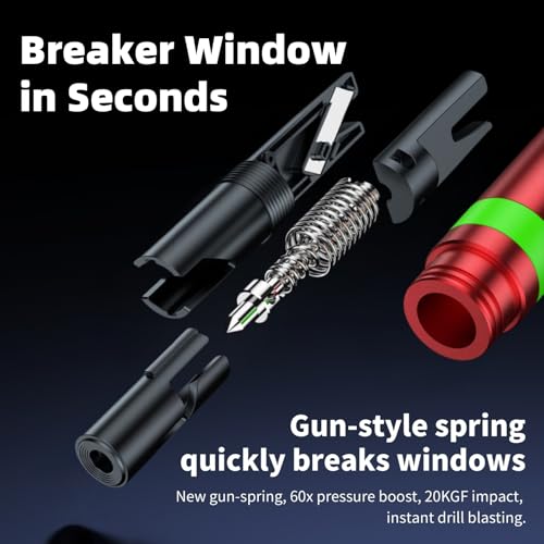 Image of 2-in-1 Car Window Breaker Seatbelt Cutter,Emergency Safe Hammer Escape Tool