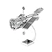 Metal Earth Fascinations Hubble Telescope 3D Metal Model Kit