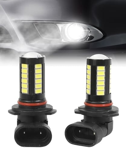 bylikeho Pack-2 LED Fog Light Bulb,Car Accessories H11 9005 H16 H4 9006 H7 Car LED Fog Light Bulbs,White Bright Anti-fog Lights Daytime Running Lights,LED Light Replacement for Car,Truck (2pcs-9005)
