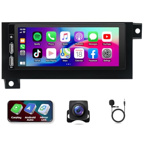 Radio para auto 6.8 pulg, pantalla táctil Android 14 miniatura 1