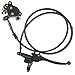 HOLATO 50 Inch Upgraded Hydraulic Brake Master Cylinder Caliper System with Brake Pads for 97cc 2.8HP Baja DoodleBug Dirt Bug DB30 Blitz Mini Bike Mini Moto On Left 7/8