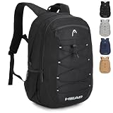 HEAD Mochila de viagem à prova d'água 30L para homens, mochila leve para notebook de 15,6 polegadas