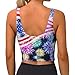 Patriotic 4th of July American Flag Print Lightweight Trendy Women Sports Vest Yoga Workout Running Vests All Seasons