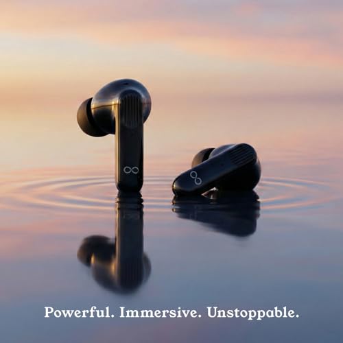 Image of True Wireless Earbuds with 32dB Active Noise Cancellation, 13mm Drivers, Bluetooth 5.4, Quad Mic AI ENC for Clear Calls, 45ms Low Latency Game Mode, 25H Playtime Deep Bass TWS Earbuds