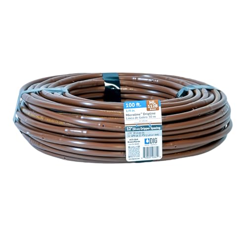 DIG ML-112B ¼” 100’ MICROLINE™ Dripline, 12” Dual Outlet Emitter