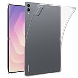 Zeking Compatible with Samsung Galaxy Tab S11 Ultra Case, Soft Flexible Ultra Clear Transparent TPU Skin Bumper Back Cover Shell for Galaxy Tab S11 Ultra X930/X936 14.6inch