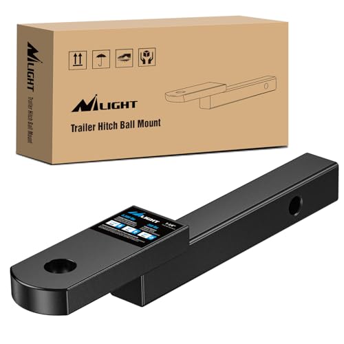 Image of Nilight Trailer Hitch Mount Fits 1-1 /4 inch Receiver Tubes 3500 lbs 3 /4-Inch Hole 1-1 /4 inch Drop 3 /4 inch Rise Not Include Hitch pin