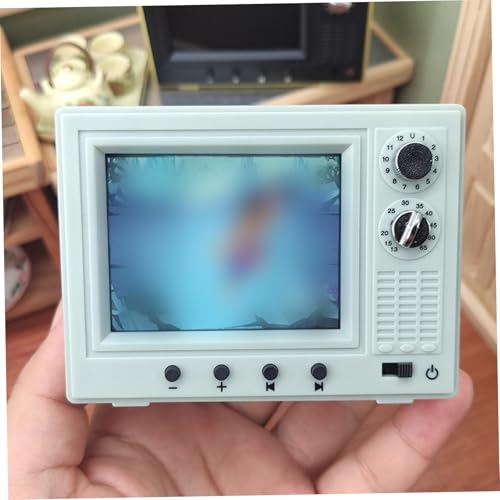 Modèle télévision 1:12 miniature en résine rétro aux finitions premium