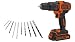Produktbild Black + Decker 18V Akku-Schlagbohrschrauber, 1,5 Ah, Koffer, Zubehör - BDGHD18KA-QW