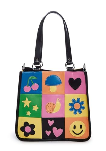 Bolsa Tote Happy In My Mind de piel vegana miniatura 1
