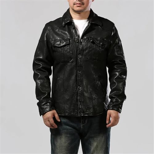 keusyoi Mens Pleated Leather Jacket Fashion Shirt Collar Windbreaker Outdoor Hiking Camping Motorcycle Jacket Coats steampunk buy now online keusyoi Mens Pleated Leather Jacket Fashion Shirt Collar Windbreaker Outdoor Hiking Camping Motorcycle Jacket Coats steampunk buy now online