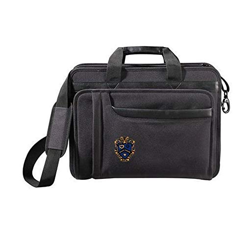 Greekgear Kappa Kappa Psi Crest - Shield Briefcase Attache Black