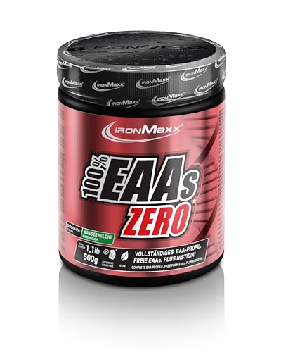 100% EAAs Zero Watermelon 500g - EAAs Pulver hochdosiert, Vegan und zuckerfrei, 8 essentielle Aminosäuren zur Ergänzung deiner Sporternährung