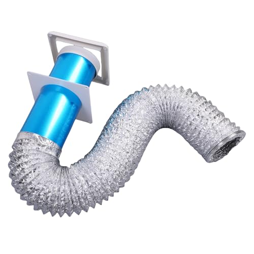 Tuyau d'aération sèche-linge 4 pouces avec grille 6x6 et pinces - 8