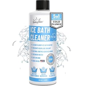 BubbyShine, 5in1 Weekly Cold Plunge Water Treatment – Cold Plunge Cleaner, Ice Bath Cleaner, Water Stabilizer For Cold Plunge Ice Pod, Clarifier Softener, Cold Plunge Accessories, Ice Bath Accessories