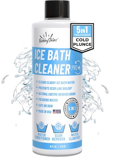 BubbyShine, 5in1 Weekly Cold Plunge Water Treatment – Cold Plunge Cleaner, Ice Bath Cleaner, Water Stabilizer For Cold Plunge Ice Pod, Clarifier Softener, Cold Plunge Accessories, Ice Bath Accessories