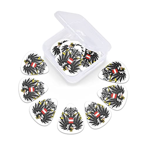 Lot de 12 médiators pour guitare électrique acoustique avec emblème national de l’Autriche - Les Beatles, Paul McCartney, John Lennon, RIngo Starr, George Harrison Lot de 12 médiators pour guitare électrique acoustique avec emblème national de l'Autriche – Image 7