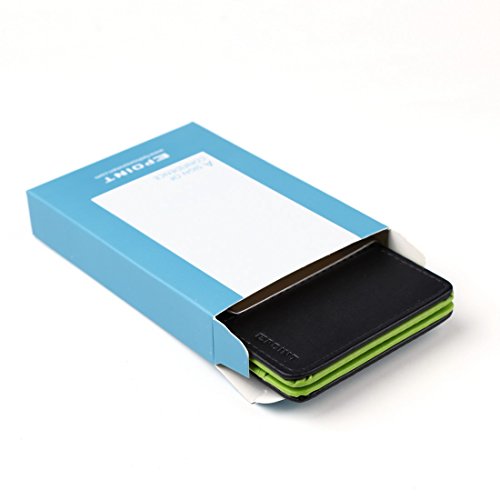 Epoint ECM09A04 Portafoglio in pelle Green Black