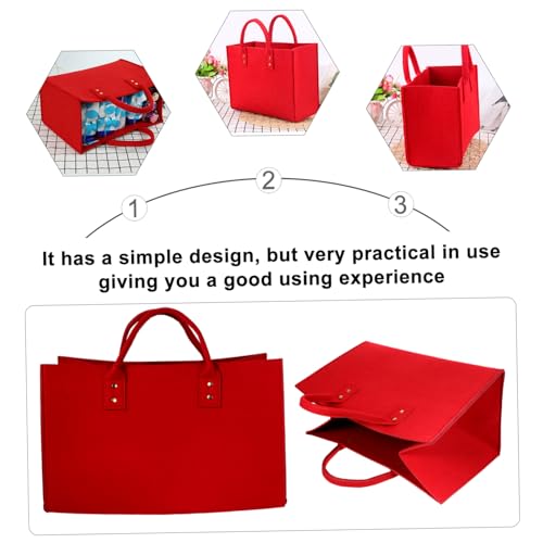 SEWOART 1 Peça Saco De Armazenamento De Lenha Sacola De Lona Bolsa De Feltro Para Lenha Bolsa De Fer