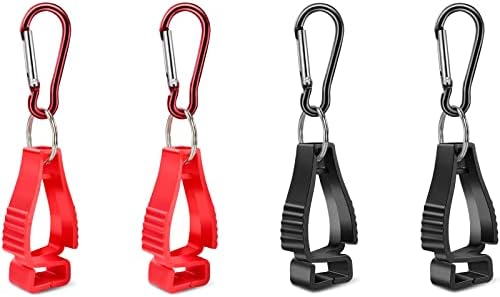 Work Gloves Clip Glove Grabber Clip Glove Clamp Safety Guard Interlock Design Glove Holder Carabiner Clips 4Pcs