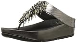 druckverteilend Fitflop Cha Cha, Damen Offene Sandalen, Silber (Nimbus Silver), 42 EU(8 UK)