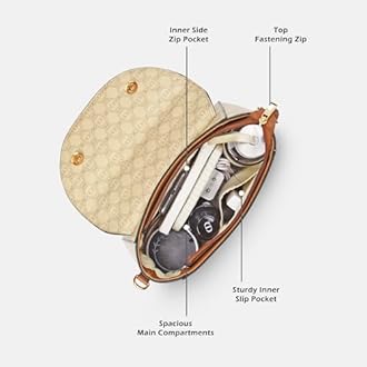 Lavie Women's Mono Beech Flap Satchel Bag | Satchel Handbag for Work | Ladies Purse | Stylish Shoulder Bag | Gift for Women