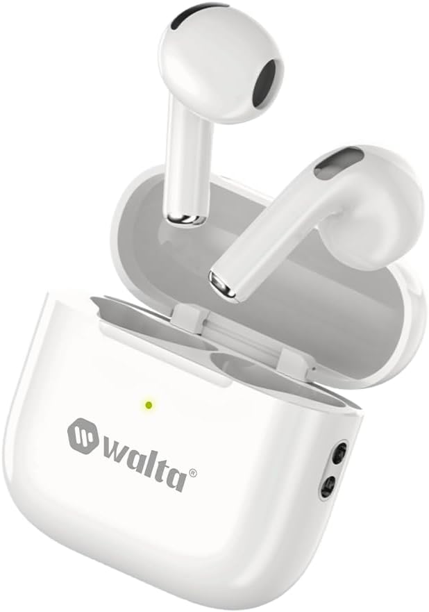 Air Active 2 Type-C TWS Bluetooth Earbuds with Dynamic Drive, Touch Control, Noise Cancellation, 100 Hours Playtime, Wireless Earphones – White Color