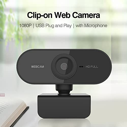 lifcasual 1080P USB Webcam com Mic Laptop Web Cam Clip-on Câmera da Web para Conferência de Ensino O