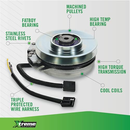 Xtreme Outdoor Power Equipment X0424 PTO Clutch Compatible with/Replacement for John Deere 145, 155C, 190C, L120, L130, LA130, LA140, S140, S160, S170 and S180 GY20108, GY20652, GY20878, GY21339 by Xtreme - Image 7