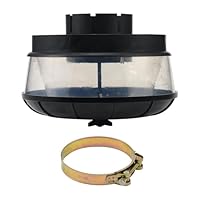 JSCARLIFE Zyklon Filter Offroad Auto, Schnorchel Auto Ansaugrohr Luftfilter, Universal Zyklon Filter für Ansaugschnorchel, Luftvorfilter Traktor, Lufteinlass Filter Sandbecher (5 Zoll /127 mm)