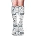 Produktbild Ccsoixu Sausage Dog with Letters and Doughnuts 50 Full Comfort Knee High Socks Cotton Long Knee High Socks