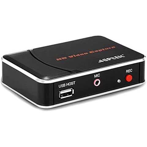 1080P HDMI Video Capture Card HD Game Recorder Compatible with Xbox One/360/ PS4/ Wii U/Nintendo Switch and Support Mic in for Commentary - No PC Required Cover