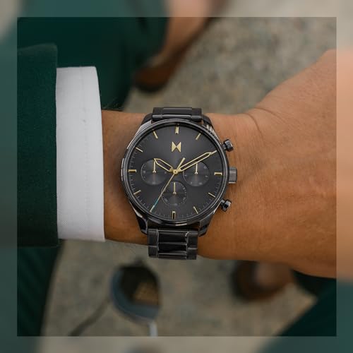 Image of MVMT Men's Airhawk - Pilot Watch - Military Analog Wristwatch - Aviator - Minimalist Water-Resistant 5 ATM /50 Meters Timepiece - Interchangeable Watch Bands - 42mm