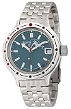 Vostok Amphibian Automatic Mens Wristwatch Self-Winding Military Diver Amphibia Case Wrist Watch (42
